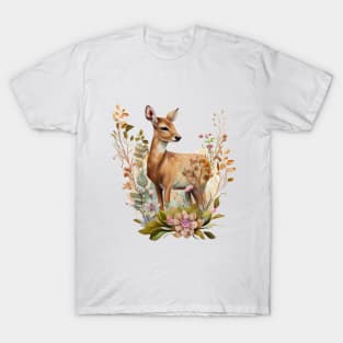 Deer Floral T-Shirt